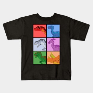 Dinosaur Squares Kids T-Shirt